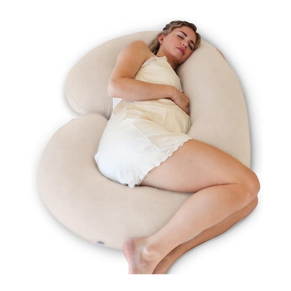Pharmedoc Pregnancy Pillows, C-Shape Full Body Pillow – Organic